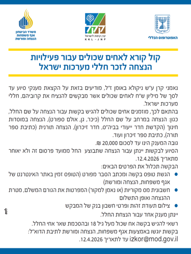 קול קורא לאחים שכולים